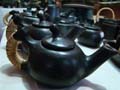 black pottery, made of black stone