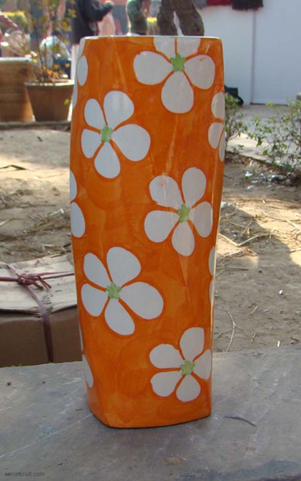 orange-flower-vase