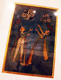 Queen flying kite